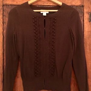 Ann Taylor Loft. Chocolate Brown sweater. Small
